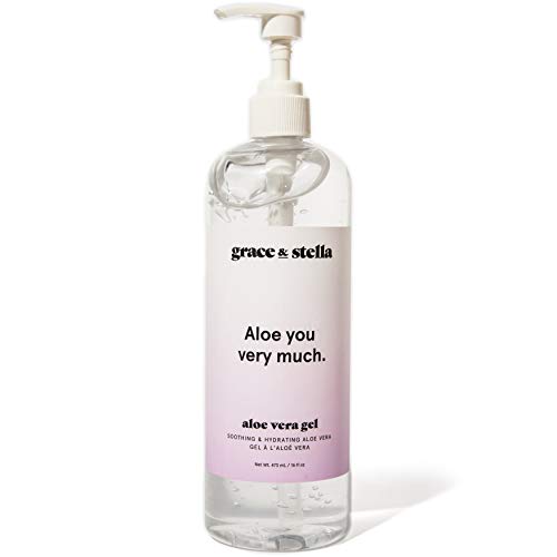 Gel de Aloe Vera (473 ml botella de bomba) 100% vegano y sin parabenos - cuidado después del sol para el cabello y el cuerpo, después del afeitado Gel de Aloe Vera (473 ml botella de bomba) 100% vegano y sin parabenos - cuidado después del sol para el cabello y el cuerpo, después del afeitado