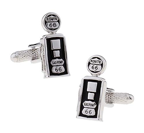 Gemelolandia | Gemelos para Camisa Surtidor de Gasolina Plateado Gemelos Originales Para Camisas | Para Hombres y Niños | Regalos Para Bodas, Comuniones, Bautizos y Otros Eventos Gemelolandia | Gemelos para Camisa Surtidor de Gasolina Plateado Gemelos Originales Para Camisas | Para Hombres y Niños | Regalos Para Bodas, Comuniones, Bautizos y Otros Eventos