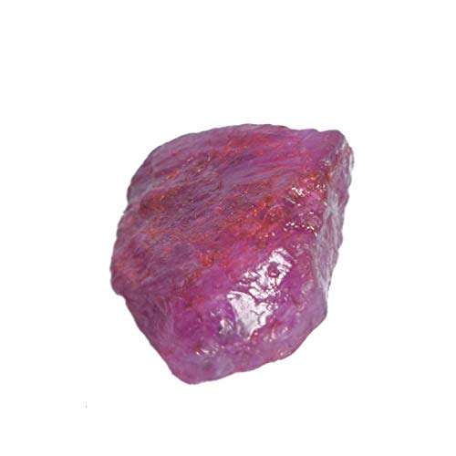 Gemhub Rubí Rojo para bisutería, 12.50 Quilates, sin Cortar, Natural, Certificado Crudo, rubí, Piedra Suelta DS-530