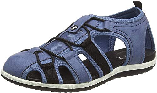 Geox D Sandal Vega C, Sandalias Punta Cerrada para Mujer, Azul (Denim C4008), 39 EU Geox D Sandal Vega C, Sandalias Punta Cerrada para Mujer, Azul (Denim C4008), 39 EU