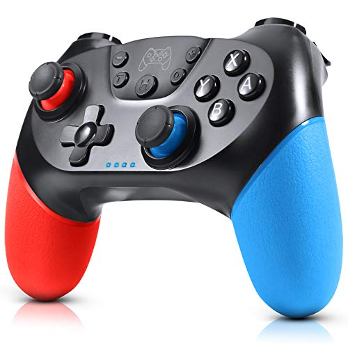 Gezimetie Mando para Nintendo Switch, Mando Pro Controller Mando pc Inalambrico con Función Gyro Axis/Dual Shock y Turbo Compatible con Nintendo Switch Gezimetie Mando para Nintendo Switch, Mando Pro Controller Mando pc Inalambrico con Función Gyro Axis/Dual Shock y Turbo Compatible con Nintendo Switch