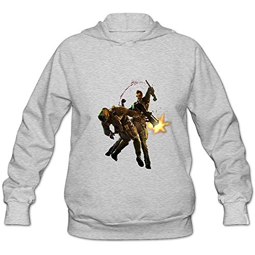 GGQ Deus Ex: Human Revolution Geek O-Neck Ash Long Sleeve Sweatshirt For Adult