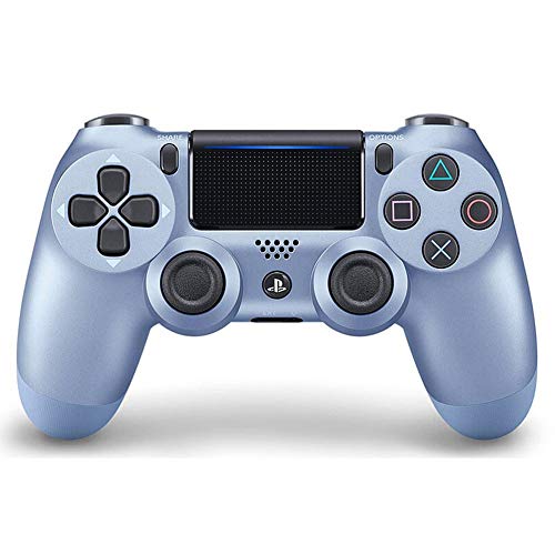 GJYX Mando inalámbrico DualShock 4 para Playstation 4-Titanium Blue