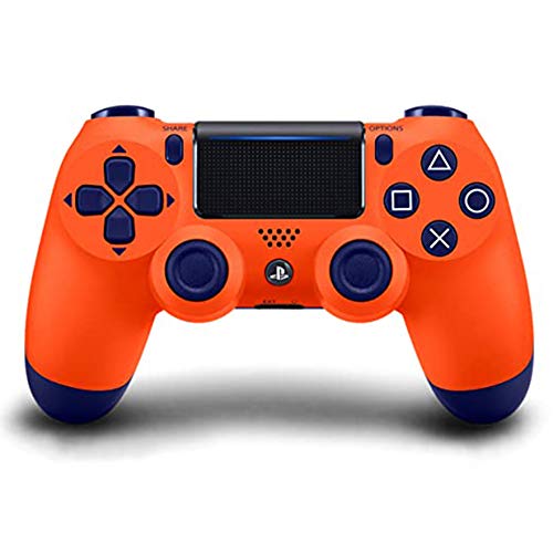 GJYX Mando inalámbrico DualShock 4 para Playstation 4-Vibrant Orange