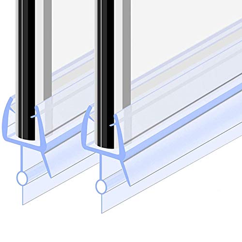 Goldge Junta para mampara de ducha | Junta de goma de repuesto Fabricado en PVC Duro y PVC Suave Ajustable Usar a el Cristal de 6 mm Goldge Junta para mampara de ducha | Junta de goma de repuesto Fabricado en PVC Duro y PVC Suave Ajustable Usar a el Cristal de 6 mm