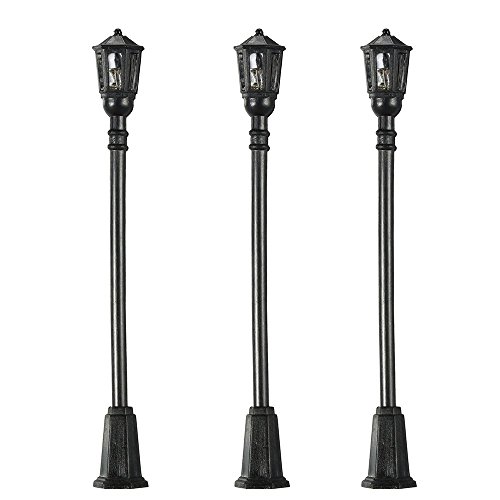 Goolsky Farola Modelismo Un Cabezal Luces LED Modelo Farola Luces Ferrocarril Calle 3V DC 10 Piezas Goolsky Farola Modelismo Un Cabezal Luces LED Modelo Farola Luces Ferrocarril Calle 3V DC 10 Piezas