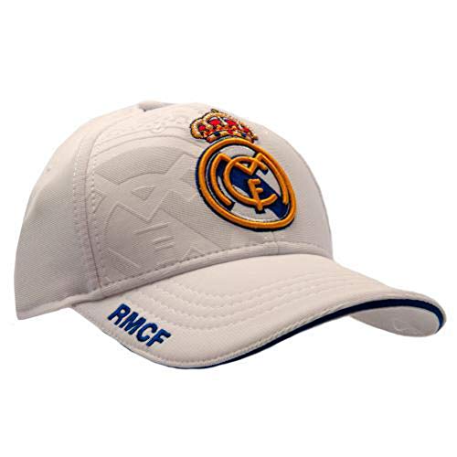 GORRA REAL MADRID PRODUCTO OFICIAL- BLANCA 2017-2018 ADULTOS