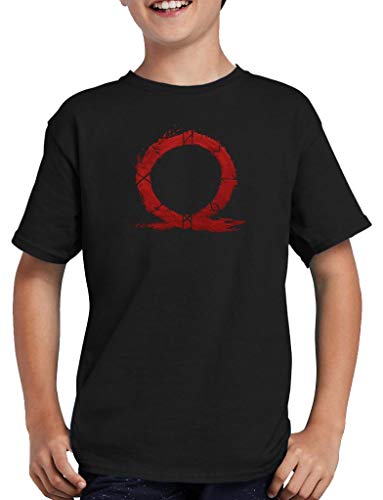 GoW - Camiseta infantil con logotipo negro 152/164 cm