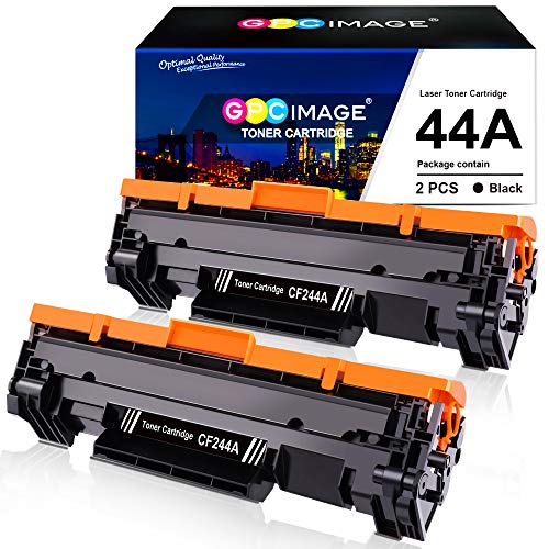 GPC Image - 44A - Cartuchos de tóner compatibles para impresoras HP CF244A 44A, HP LaserJet Pro M15w, HP LaserJet M15a LaserJet Pro MFP M28w, HP MFP M28a (2 cartuchos color negro, con chip)