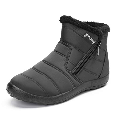 gracosy Botas de Mujer 2020 Otoño Invierno Goma Encaje Forro de Piel Punta Redonda Botas de Nieve Zapatos de Trabajo Formal Calzado Antideslizante Ligero Botines Que Caminan gracosy Botas de Mujer 2020 Otoño Invierno Goma Encaje Forro de Piel Punta Redonda Botas de Nieve Zapatos de Trabajo Formal Calzado Antideslizante Ligero Botines Que Caminan