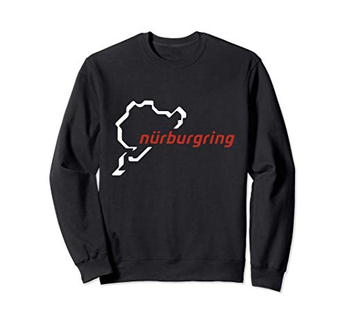 Gráfico de mapa de Nurburgring - Regalo de pista Sudadera Gráfico de mapa de Nurburgring - Regalo de pista Sudadera