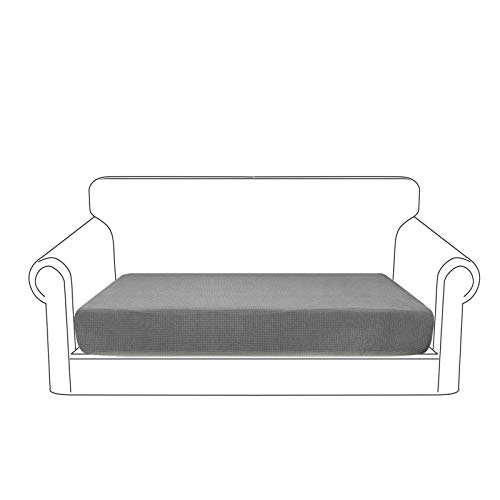 Granbest Fundas de Cojín de Asiento de Sofá Impermeable Funda de Asiento de Sofá de Tela Jacquard de Alta Elasticidad (Gris Claro, 2 Plaza) Granbest Fundas de Cojín de Asiento de Sofá Impermeable Funda de Asiento de Sofá de Tela Jacquard de Alta Elasticidad (Gris Claro, 2 Plaza)