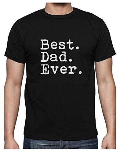 Green Turtle T-Shirts Camiseta para Hombre - Regalos para Hombre, Regalos para Padres. El Mejor Papá del Mundo - Best Dad Ever Large Negro