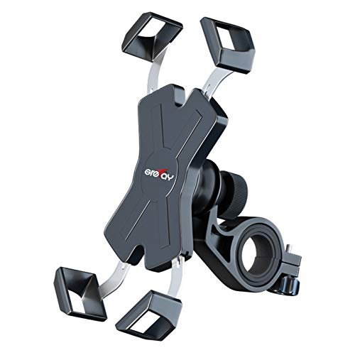 Grefay Soporte Movil Bicicleta Metalizado Soporte Manillar Motocicleta Scooter para 4.5-7.0 Pulgada Smartphones con Rotación 360° Grefay Soporte Movil Bicicleta Metalizado Soporte Manillar Motocicleta Scooter para 4.5-7.0 Pulgada Smartphones con Rotación 360°
