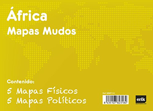 Grupo Erik Editores Pack 10 Mapas Mudos Africa Politica Fisica Grupo Erik Editores Pack 10 Mapas Mudos Africa Politica Fisica
