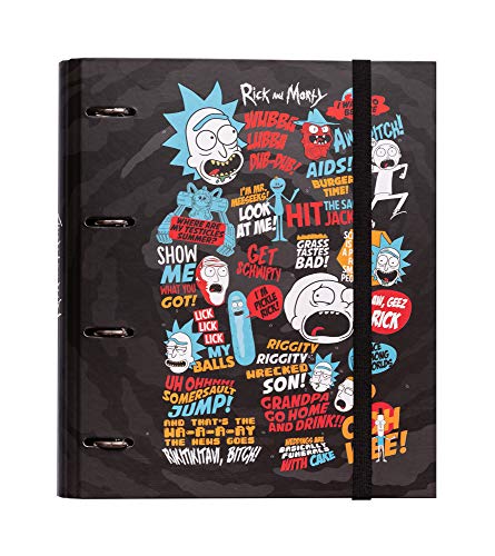 Grupo Erik Editores Rick & Morty - Carpeta con 4 anillas troquelada, 32 x 27.5 cm Grupo Erik Editores Rick & Morty - Carpeta con 4 anillas troquelada, 32 x 27.5 cm
