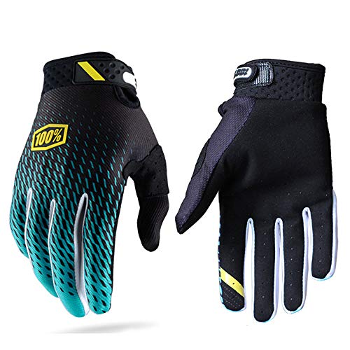 Guantes de carreras de motocross para hombres y mujeres; guantes deportivos con dedos completos en tallas S, M, L, XL y XXL