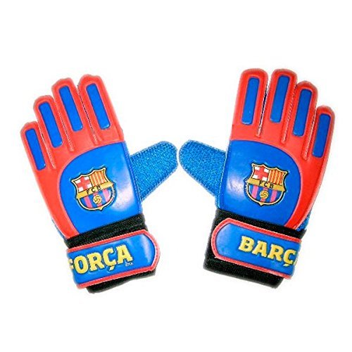 Guantes de Portero FC. Barcelona - Producto Oficial Licenciado - Infantil - Talla 5 - Medidas 23 x 10,5 cm.