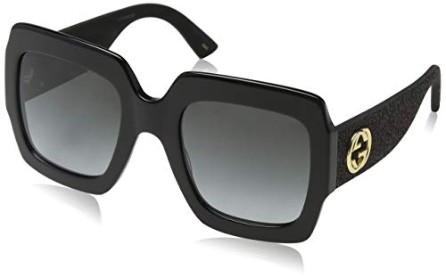 Gucci GG0102S 001 Gafas de sol, Negro (Black/Grey), 54 para Mujer