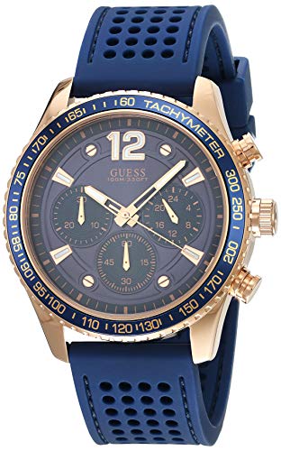 GUESS Reloj Analógico para Hombre de Cuarzo con Correa en Silicone W0971G3 GUESS Reloj Analógico para Hombre de Cuarzo con Correa en Silicone W0971G3