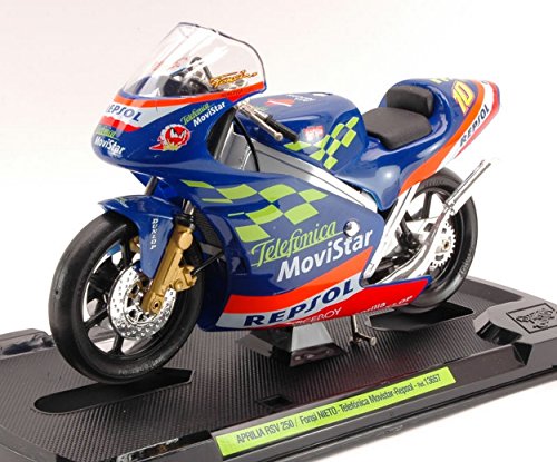 Guiloy GY13657 Aprilia RSV 250 F. Nieto Scala 1:10 MODELLINO Die Cast Model Compatible con Guiloy GY13657 Aprilia RSV 250 F. Nieto Scala 1:10 MODELLINO Die Cast Model Compatible con