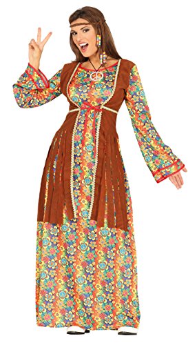 Guirca- Disfraz adulta hippie, Talla 42-44 (88290.0)