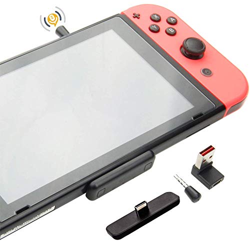 GULIkit Route Air Pro Adaptador Audio Bluetooth para Switch, Switch Lite, PS4, PC, Transmisor con Baja Latencia aptX, Chat de Voz en el Juego, Compatible con Airpods Bose Sony y Auriculares Bluetooth GULIkit Route Air Pro Adaptador Audio Bluetooth para Switch, Switch Lite, PS4, PC, Transmisor con Baja Latencia aptX, Chat de Voz en el Juego, Compatible con Airpods Bose Sony y Auriculares Bluetooth
