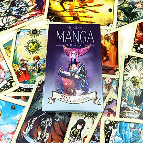 GUOHAPPY Mystical Manga Tarot Cards: Baraja de Cartas del Tarot de 78 Cartas para Fiestas, Idioma: inglés
