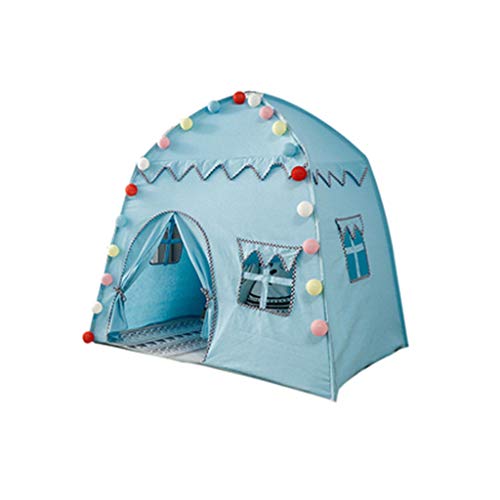 GXju-Folding tent Chang-dq - Tienda de campaña para interiores y dormitorios, para estudio fotográfico infantil, para todas las estaciones, para el hogar, color azul, tamaño: 135 x 105 x 125 cm