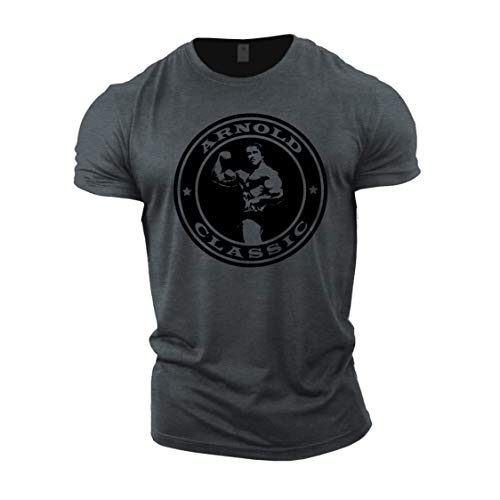 GYMTIER Camiseta Culturismo Hombre - Arnold Classic - Top Entrenamiento Gimnasio GYMTIER Camiseta Culturismo Hombre - Arnold Classic - Top Entrenamiento Gimnasio
