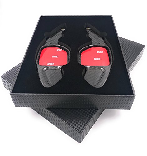 H-Customs Levas En Volante Dsg levas de cambio Shift Paddle hecho de carbono real para Leon 5F, auch Cupra TYPE A REAL CARBON H-Customs Levas En Volante Dsg levas de cambio Shift Paddle hecho de carbono real para Leon 5F, auch Cupra TYPE A REAL CARBON