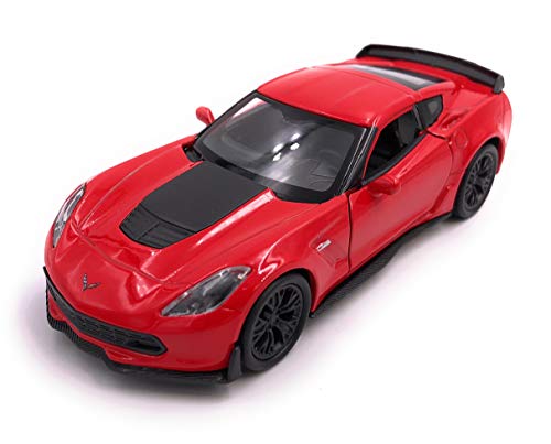 H-Customs Welly Corvette Z06 Modelo de Auto Deportivo Auto del automóvil Producto con Licencia 1: 34-1: 39 Rojo