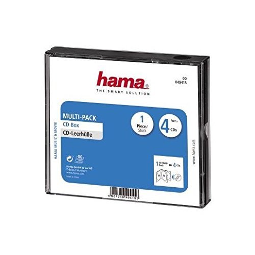 Hama Multipack CD Jewel Case (tiene 4 CDs en 1 Funda)