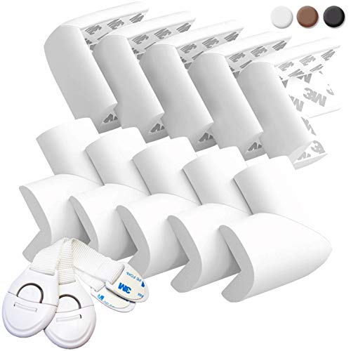 HAPPY CHLEA ® Protector de Esquinas para Bebes y Niños, Espuma Suave Protectores de Seguridad para Mesas Esquina – Protectoras Tecnología"Espuma Activa" GRATIS 2 Cerraduras de Seguridad (Blanco) HAPPY CHLEA ® Protector de Esquinas para Bebes y Niños, Espuma Suave Protectores de Seguridad para Mesas Esquina – Protectoras Tecnología"Espuma Activa" GRATIS 2 Cerraduras de Seguridad (Blanco)