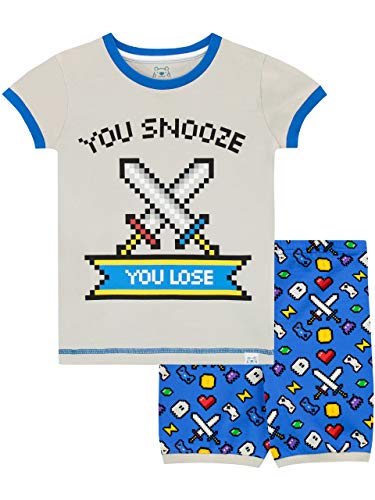 Harry Bear Pijama Corta para niños Videojuegos Azul 9-10 Años Harry Bear Pijama Corta para niños Videojuegos Azul 9-10 Años