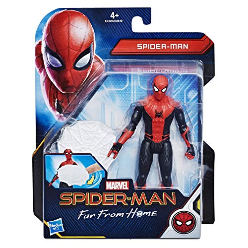 Hasbro Spider-Man - Far from Home Web Shield Spider-Man Action Figuras de 15 cm, Multicolor, E4123ES0