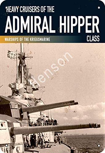 Heavy Cruisers Of The Admiral Hipper Cartel de chapa de metal pintado decoración de pared moderna sala de juegos reglas de la casa