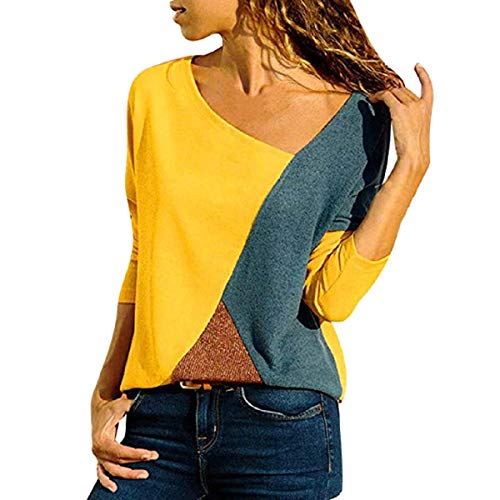 heekpek Costura Color De Contraste Cuello Redondo Manga Larga/Corta Camiseta Mujer Top Mujer Camisas Mujer Verano Elegantes Casual Mujer Mang A Costura De ImpresióN De Manga heekpek Costura Color De Contraste Cuello Redondo Manga Larga/Corta Camiseta Mujer Top Mujer Camisas Mujer Verano Elegantes Casual Mujer Mang A Costura De ImpresióN De Manga