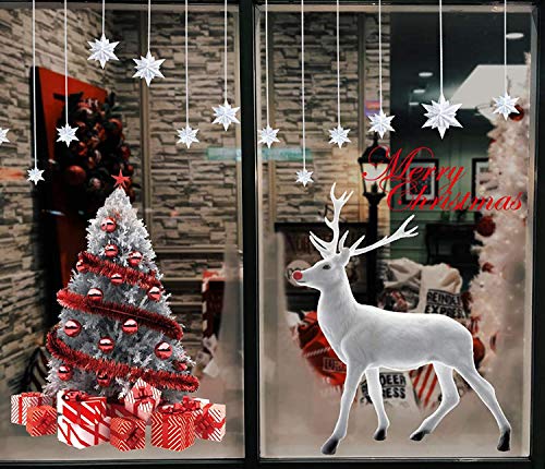 heekpek Feliz Navidad Papá Noel Muñeco de Nieve Alce de la Puerta Decoración de la Ventana Reutilizable Bricolaje Pegatinas Electrostáticas para Fiesta heekpek Feliz Navidad Papá Noel Muñeco de Nieve Alce de la Puerta Decoración de la Ventana Reutilizable Bricolaje Pegatinas Electrostáticas para Fiesta