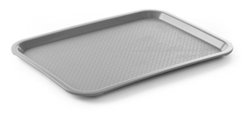 HENDI Bandejas para comida rápida (mediana) - Gris claro - 305x415x(H)20 mm HENDI Bandejas para comida rápida (mediana) - Gris claro - 305x415x(H)20 mm
