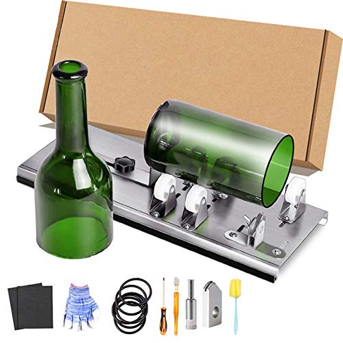 Herramientas de Corte de Vidrio Kit de Cortador de Botellas de Vidrio de Bricolaje, Máquina de corte de botellas mejorada Artesanía casera Herramientas de paquete de cortador de vidrio de bricolaje