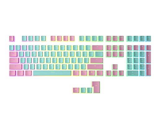 HK Gaming 108 - Juego de 108 Teclas de Doble Disparo PBT Pudding Ansi/ISO - Perfil OEM Pudding Keyset 60% / 87 TKL / 104/108 MX (Miami) HK Gaming 108 - Juego de 108 Teclas de Doble Disparo PBT Pudding Ansi/ISO - Perfil OEM Pudding Keyset 60% / 87 TKL / 104/108 MX (Miami)