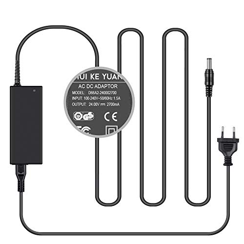 HKY 24V Adaptador Cargador para Logitech Momo Racing PS3 G25 G27 G29, G920 Driving Force GT, Robot Aspirador Vileda M-488A, Bicicleta Estática Kettler AX1 ergómetro, Kettler 42860006 HKY 24V Adaptador Cargador para Logitech Momo Racing PS3 G25 G27 G29, G920 Driving Force GT, Robot Aspirador Vileda M-488A, Bicicleta Estática Kettler AX1 ergómetro, Kettler 42860006