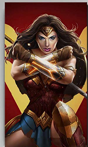 H/M Película DC Comic Poster GAL Gadot Supergirl Superman Chris Pine (Chris Pine) Impresión De Lienzo Arte De La Pared Imagen Sala De Estar Decoración del Hogar Sin Marco 50X70Cm 4355G