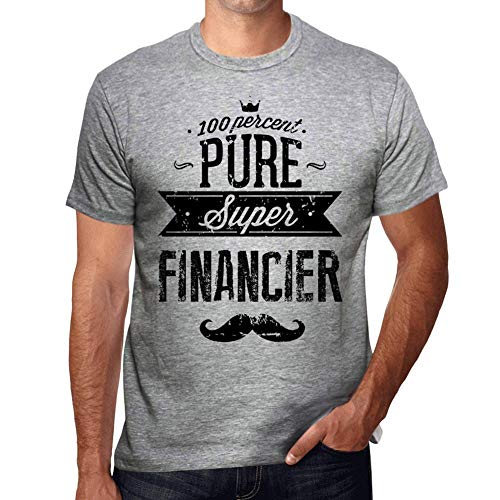 Hombre Camiseta Vintage T-Shirt Gráfico 100% Pure Financier Gris Moteado Hombre Camiseta Vintage T-Shirt Gráfico 100% Pure Financier Gris Moteado