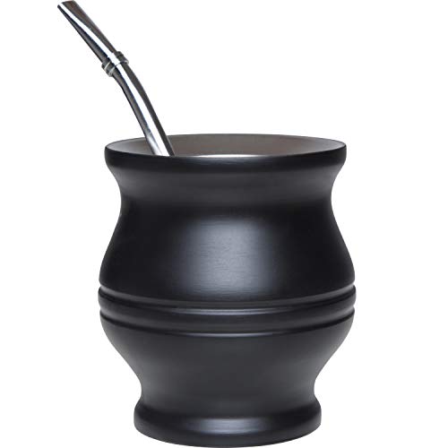 home & folksTM – Calabaza para mate con Bombilla – Kit Completo para Preparar Yerba Mate Tradicional – Innovación Antiquemaduras y Fácil de Limpiar