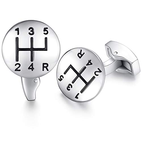 Honey Bear Gemelos para Hombre Camisa - Car Gear Stick Palo de cambios de coches acero inoxidable, Personalizados Para Boda negocio Regalo plata Honey Bear Gemelos para Hombre Camisa - Car Gear Stick Palo de cambios de coches acero inoxidable, Personalizados Para Boda negocio Regalo plata