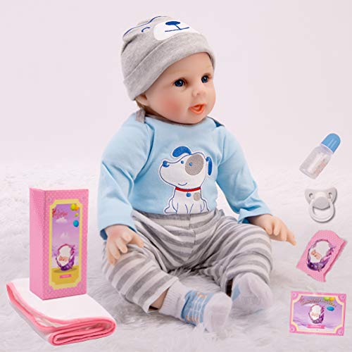 HONGRO DOLL Muñecas Reborn, Bebé Realista y Encantadoras y maravillosas para niños-Juego de 10 Piezas, 55cm Muñecas recién Nacidas de Silicona Suave , Regalo de Crecimiento Infantil (EN71) HONGRO DOLL Muñecas Reborn, Bebé Realista y Encantadoras y maravillosas para niños-Juego de 10 Piezas, 55cm Muñecas recién Nacidas de Silicona Suave , Regalo de Crecimiento Infantil (EN71)