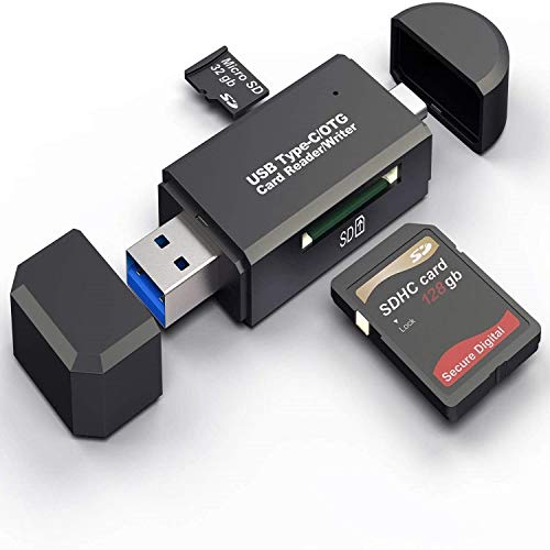 Hoonyer Lector de Tarjetas Memoria SD/Micro SD Lector Tarjetas SD USB 3.0 USB Tipo C para PC y portátil Smartphone Tablet con función OTG Hoonyer Lector de Tarjetas Memoria SD/Micro SD Lector Tarjetas SD USB 3.0 USB Tipo C para PC y portátil Smartphone Tablet con función OTG