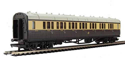 Hornby - Tren GWR Composite Coach, color marrón y crema (R4523) , Modelos/colores Surtidos, 1 Unidad